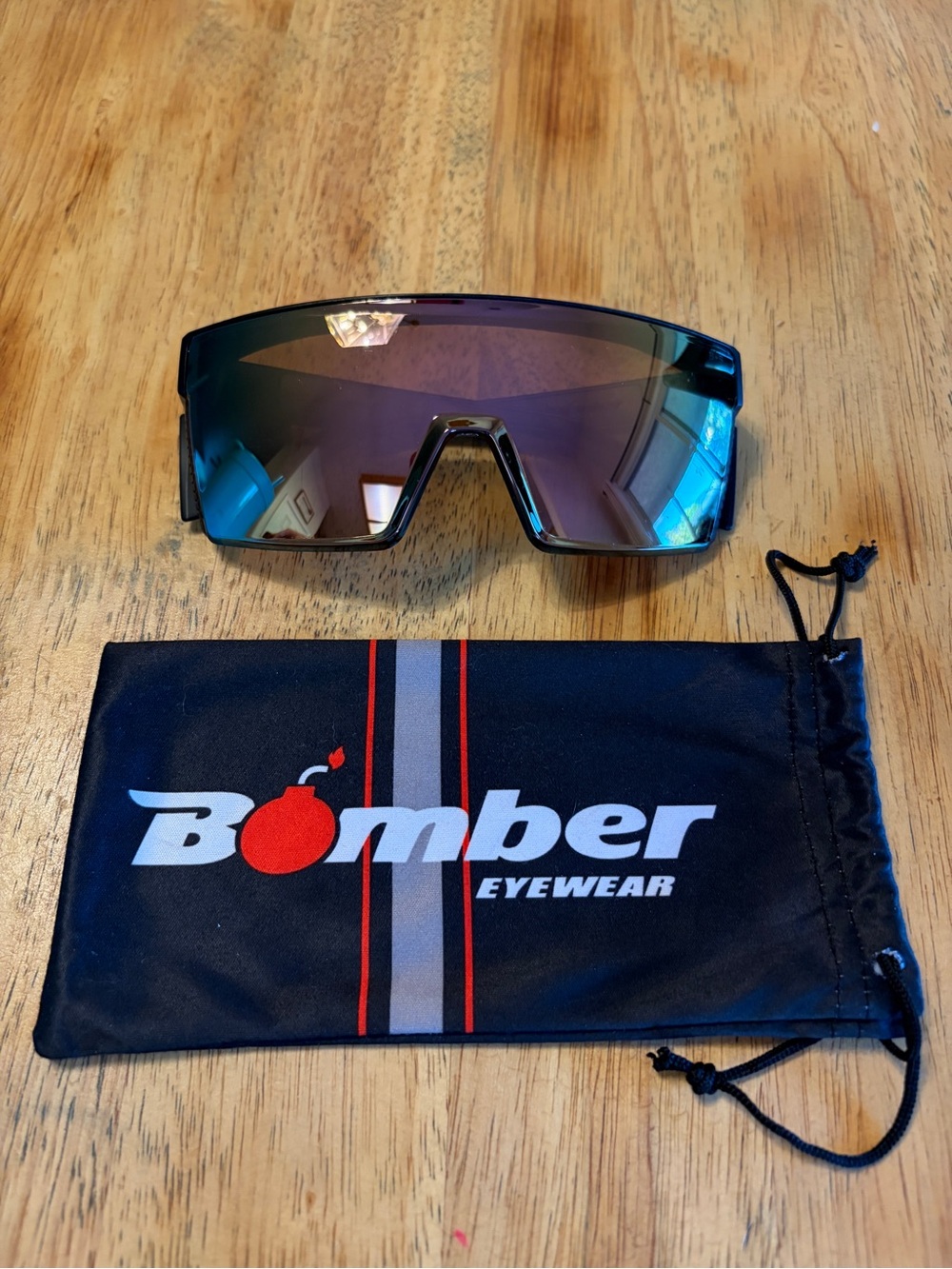 Bomber Eyewear Buzz Grande Sunglasses Black Mirrored Lens Discontinued